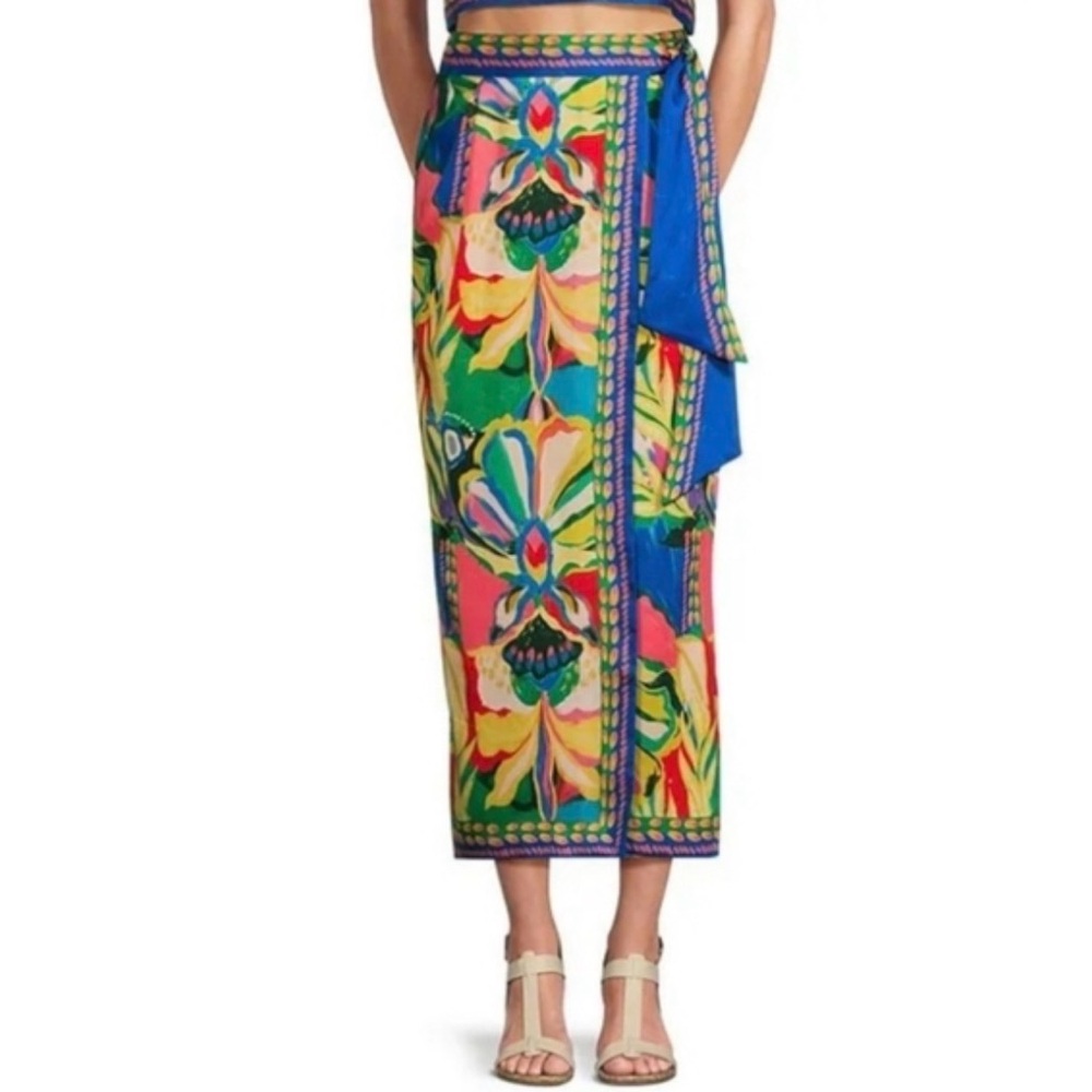 Elie Tahari Vibrant Floral Skirt